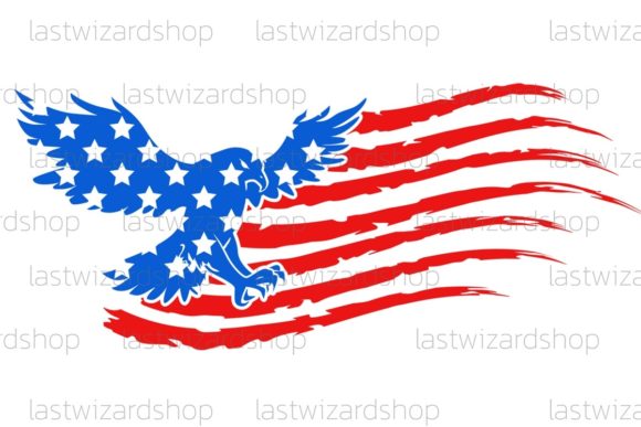 Download Eagle Distressed American Flag Svg, Usa - Flag Collection