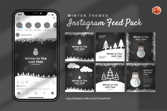 Download Instagram Feed - Winter Template - Winter template Collection
