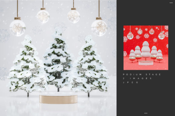 Download Christmas Podium for Product Placement - Pod Collection