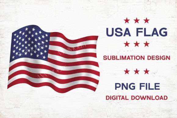 Download USA Flag PNG Sublimation | American Flag - Flag Collection