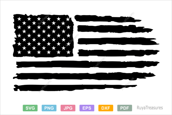 Download USA Distressed Flag Svg, USA Flag Design - Flag Collection