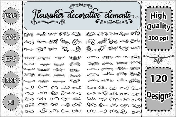 Download Flourishes Decorative Elements Svg Set 2 - Elements Collection